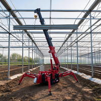 Guindaste Aranha RST L-710 de 14 Toneladas, Profissional, a Diesel, Telescópico, com Lança Extensível para Projetos de Construção de Grande Escala