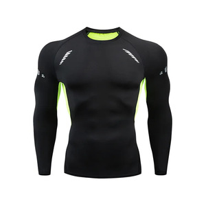 Custom <strong>Printed</strong> Men <strong>Compression</strong> Top Men Sportswear Gym Fitness Shirt Long Sleeve <strong>Compression</strong> Shirt - Product Image 5