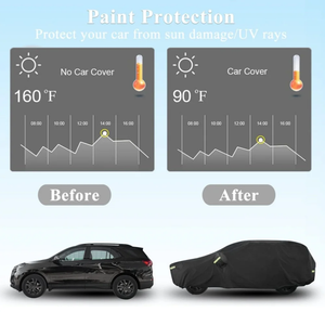 <span class=keywords><strong>Housse</strong></span> de voiture pour <span class=keywords><strong>Ford</strong></span> <span class=keywords><strong>Mustang</strong></span> 2005-2026, imperméable, toutes saisons, anti-poussière, pour <span class=keywords><strong>extérieur</strong></span>, avec fermeture éclair sur la porte, noire - Product Image 5