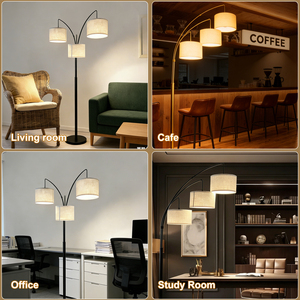 Lampade <span class=keywords><strong>da</strong></span> <span class=keywords><strong>Terra</strong></span> Moderne per Arredamento Soggiorno, <span class=keywords><strong>Lampada</strong></span> <span class=keywords><strong>da</strong></span> <span class=keywords><strong>Terra</strong></span> di Lusso a LED con Tre Luci, Design Minimalista - Product Image 6