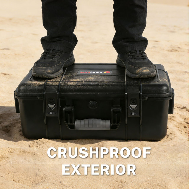 Manufacturers Custom Durable ABS Material Equipment Carrying and Protective Case IP67 Black Waterproof Hard Box with Foam