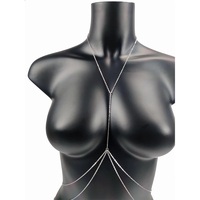 Costume de corps pour femme, bijoux de plage simples et luxueux, chaîne de poitrine Sexy, Bikini, chaînes de ventre pour femmes, chaînes de taille croisée