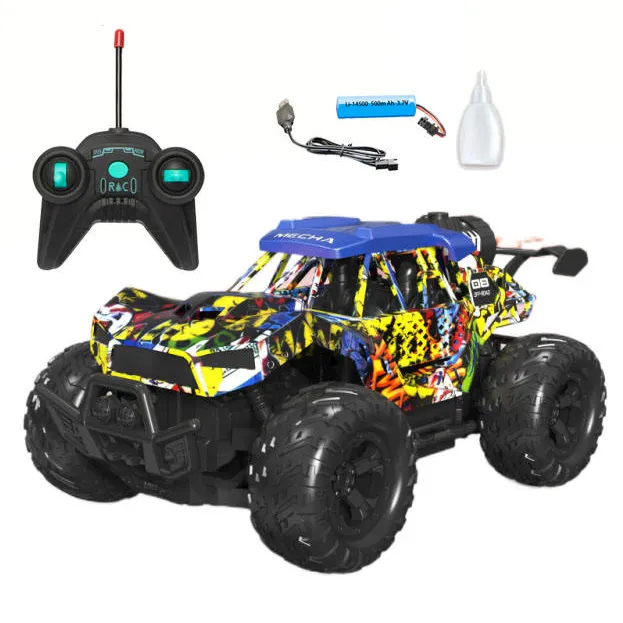 Mobil remote control dengan lampu, mainan pengontrol Radio semprot off road bahan Aloi rc gestur penginderaan