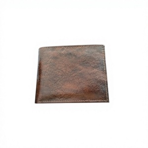 Portefeuille en cuir noir personnalisé pour homme, fermeture ouverte, broderie lettre et motif étoile, court, étanche, porte-cartes de crédit - Product Image 6