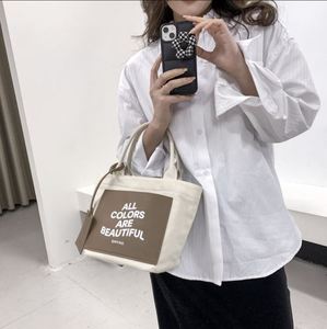 Sac de shopping réutilisable pour femmes, nouveau design, haute qualité, en cuir et toile, grand format, avec logo personnalisé et poignée. - Product Image 4