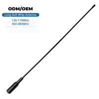 Antenne souple flexible à gain élevé GT-771 à double bande et polarisation verticale 136-174 MHz/400-480 MHz pour talkie-walkie radio portatif