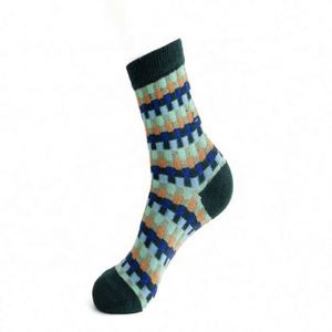 Chaussettes en cachemire 100% personnalisées avec logo imprimé, chaussettes chaudes d'hiver avec positionnement du logo sur le corps et le bordure, pour un usage quotidien, saison d'automne - Product Image 3