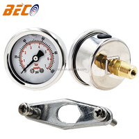 1.5inch Dial Glycerin Pressure Gauge 0-100Psi/7Bar Air Compressor Pressure Gauge with Bracket