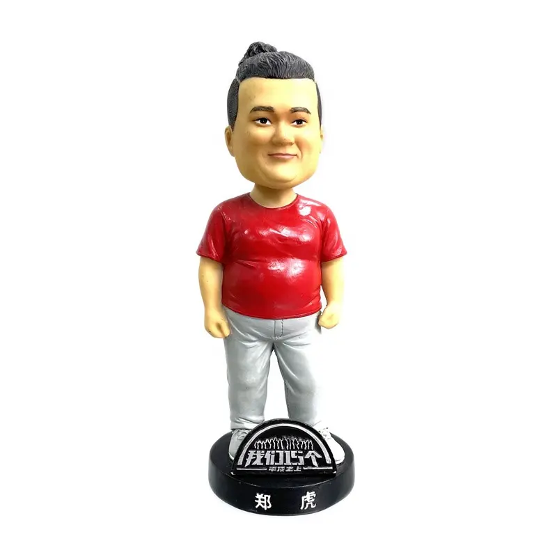 China Fabriek Custom Ontwerp Hars Bobble Head Persoonlijk Ontwerp Bobblehead Gemaakt In China