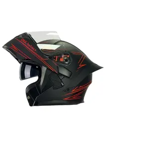 Oem Motorhelm Full Face Dual Vizier Flip Up Moto Helm Motorhelmen