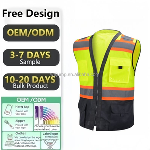 <span class=keywords><strong>Gilet</strong></span> de <span class=keywords><strong>sécurité</strong></span> réfléchissant imperméable WEJUMP, classe 2 ANSI, EN ISO 20471, design multi-poches, pour chauffeurs de taxi, ouvriers du bâtiment - Product Image 2