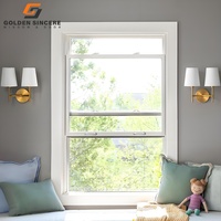 Ventana Corredera Vertical de Aluminio con Rotura de Puente Térmico GS Moderna, Doble Acristalamiento, Vidrio Templado, para Viviendas Residenciales