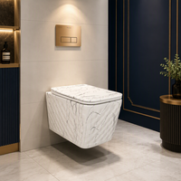 WC mural en céramique moderne de style luxueux pour salle de bain, vente en gros