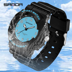 Montre Sanda 6094 pour adolescentes, modè<span class=keywords><strong>le</strong></span> neuf, vente chaude, résistante à l'eau, tendance, sport de plein air, mouvement à quartz - Product Image 2