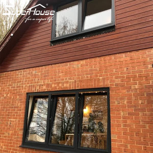 Architecture européenne systèmes <span class=keywords><strong>de</strong></span> fenestration <span class=keywords><strong>de</strong></span> maison en briques rouges joint d'angle aluminium verre inclinaison fenêtre tournante <span class=keywords><strong>baie</strong></span> murale - Product Image 4