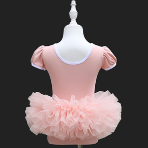 Vestido <span class=keywords><strong>de</strong></span> Ballet <span class=keywords><strong>de</strong></span> Algodón para Niñas <span class=keywords><strong>con</strong></span> Mangas Cortas Abullonadas, Tutú <span class=keywords><strong>con</strong></span> Lazo Grande, Leotardo <span class=keywords><strong>con</strong></span> Panel <span class=keywords><strong>de</strong></span> Malla, Falda <span class=keywords><strong>de</strong></span> Tul <span class=keywords><strong>con</strong></span> Volantes en Capas, <span class=keywords><strong>Disfraz</strong></span> <span class=keywords><strong>de</strong></span> Danza para Niñas - Product Image 3