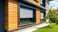 Puerta y ventana de persiana enrollable de aluminio de diseño europeo moderno Manual y motorizado para uso en interiores y exteriores para apartamentos y hogares