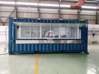 Bâtiment de restaurant modulaire commercial ETODEVICE, restaurant en conteneur maritime sur mesure pour les services de restauration