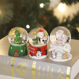 Événement de noël ornement en <span class=keywords><strong>verre</strong></span> ornement d'hiver père noël boule de cristal noël enfants cadeau boule à neige - Product Image 1