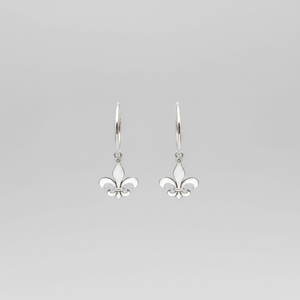 925 Sterling <b>Silver</b> Fine Stud Lily Earrings with Elegant Design From Turkey for Women - Product Image 2