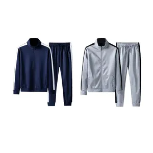 Oem Full Zip Sport Wear Voor Mannen Set Custom Logo Jogging Pakken Mannen Set Gym Trainingskleding Trainingspak Voor Mannen