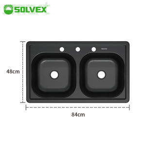 <span class=keywords><strong>Fregadero</strong></span> de Barra/Encimera de Alta Calidad Hecho a Mano con Superficie Negra Cepillada en Múltiples Tamaños y Grosores - Product Image 3