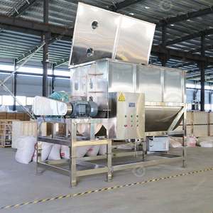 Mélangeur à ruban horizontal à vis sans fin pour granulés et poudres, capacité 2 tonnes, 500L, 200L, modèle V700 - Product Image 2