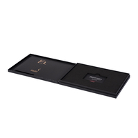 Boîte cadeau personnalisée en carton avec logo personnalisé, carton avec couvercle rigide de luxe, pour invitations de mariage