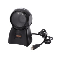 Lecteur de codes-barres USB omnidirectionnel de bureau, scanner de codes QR 1D 2D filaire pour magasin, en stock, garantie de 2 ans
