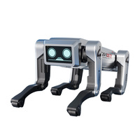 Perro Robot Eléctrico de Simulación con IA, Juguete de Nuevo Modelo para Niños, Control por Voz, Programación Inteligente, Reloj de Escritorio