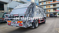 Camion de transport de déchets ISUZ 4x2 avec transmission manuelle et moteur diesel à vendre