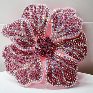 <span class=keywords><strong>Lcuky</strong></span> Bulk Strass Patch Strass Broche Fleur Perlée Applique 10cm pour Vêtements Accessoires Décoration - Product Image 6