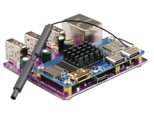 บอร์ดขยายพอร์ต Gigabit Ethernet สำหรับ Orange Pi Zero 2W ชุดพัฒนาการเชื่อมต่อและจ่ายไฟแบบพินด้านบน - Product Image 1