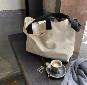 Petit sac à bandoulière étudiant tutorat sac à main fourre-tout sac en toile pour faire du shopping avec support d'épaule confortable - Product Image 4