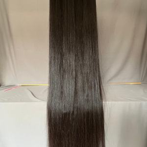 Venta al por mayor de cabello virgen vietnamita de 40 pulgadas, sin procesar, con cutícula alineada, encaje transparente, densidad del 180%, sin pegamento, tejido sin adhesivo, decolorado 613 - Product Image 5