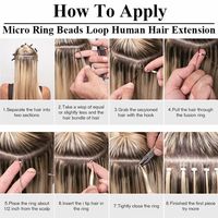 Vente en gros 20 pouces russe i-tip Extensions de cheveux humains droits Remy double tirage kératine en vrac Micro perle teint cheveux chinois