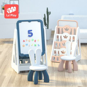 Adjustable multi function kindergarten bookshelf small baby bookcase plastic toys storage kids book shelf for children furniture