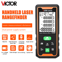 VICTOR 843EFG Télémètre laser vert 2-en-1 et inclinomètre numérique, télémètre laser en option 50m/70m/100m