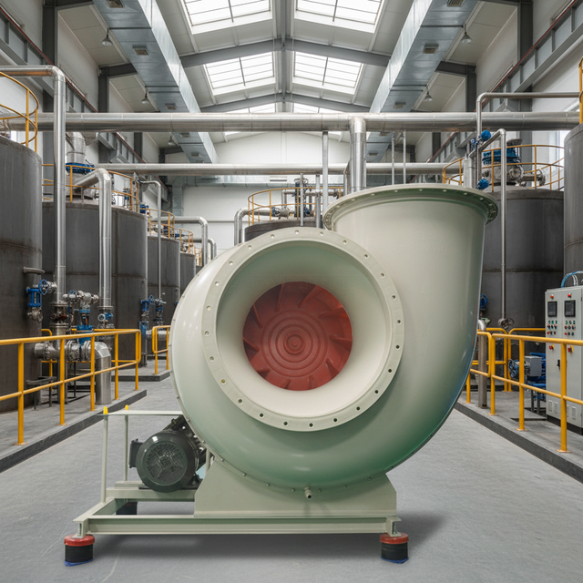 Low Maintenance Seepage Proof Fiberglass 220V/380V Centrifugal Fan for Sludge Treatment