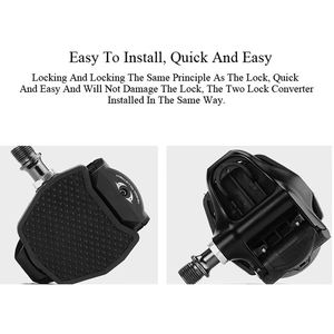 Adattatore per Pedali da Bici da Strada OEM/ODM, Clip Autobloccanti <span class=keywords><strong>SPD</strong></span> <span class=keywords><strong>KEO</strong></span>, Convertitore per Pedali Piatti <span class=keywords><strong>SPD</strong></span> - Product Image 4