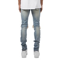 Fabricants de jeans sur mesure, streetwear, hip hop, jeans déchirés, délavés, à patchs, skinny pour hommes