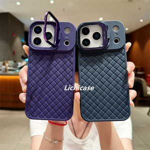 Funda de teléfono de TPU con textura tejida Premium Lichicase para <span class=keywords><strong>Realme</strong></span> 15 15 Pro 14 14T 14X, fundas para teléfono móvil a prueba de golpes - Product Image 3