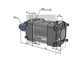 กระบอกลม TCDA2DN100-1700-A54K T PC ของแท้ - Product Image 1