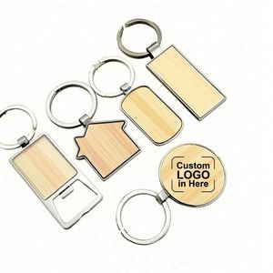 WSY146 Custom Logo Luxury Wood <b>Key</b> <b>Chains</b> Beech Wood Timber Keychain Wooden <b>Key</b> <b>Chains</b> for Laser Engraving Logo House Love Shape - Product Image 1