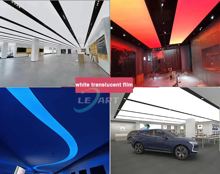 Translucent lighting ceiling