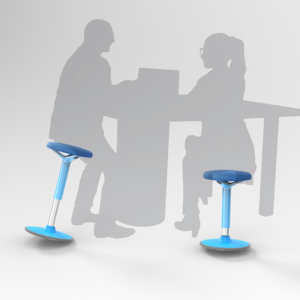 Wobble Base Healthy <strong>Working</strong> Height Adjustable Wobble Sit Stand <strong>Stool</strong> - Product Image 4