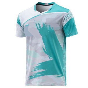 <span class=keywords><strong>Maillot</strong></span> de <span class=keywords><strong>badminton</strong></span> <span class=keywords><strong>personnalisé</strong></span> sublimé, respirant, absorbant la transpiration, ample et confortable - Product Image 1