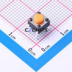 TSD001A05026A29 Tactile Switch Through hole Component (THT)-4P,6x6mm Switch Round Button 2.6N Through Hole 6mm - Product Image 1