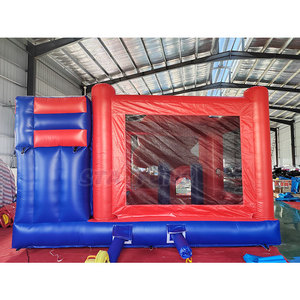 <span class=keywords><strong>Château</strong></span> gonflable commercial <span class=keywords><strong>rouge</strong></span> Mario avec toboggan à vendre - Product Image 5