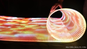 LED Crystal Film Screen <b>Panel</b> Pixel 8mm for Indoor Store <b>Window</b> Signage - Product Image 3